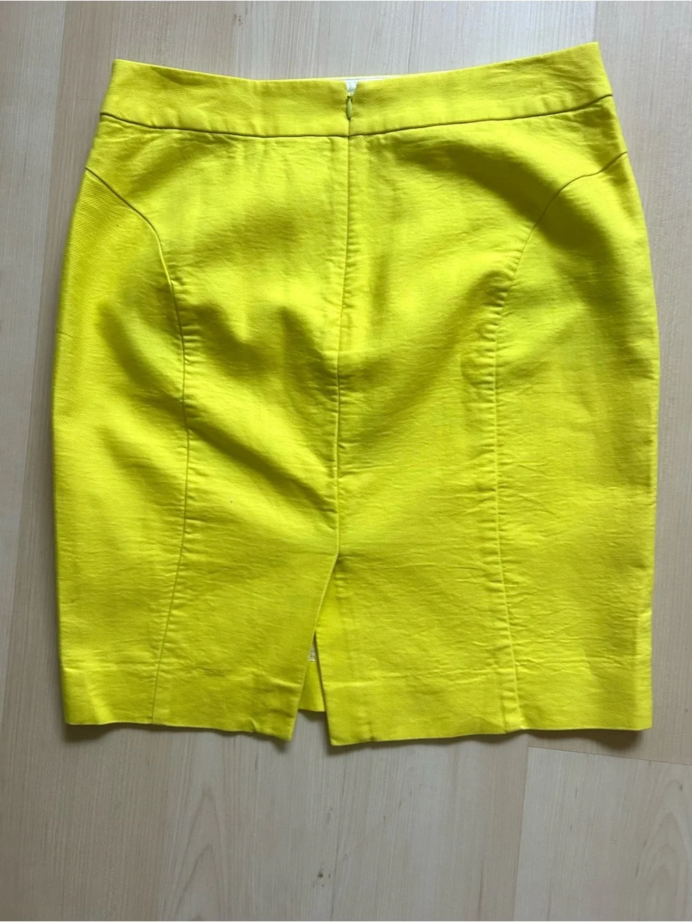 J. Crew Neon Yellow Pencil Skirt
